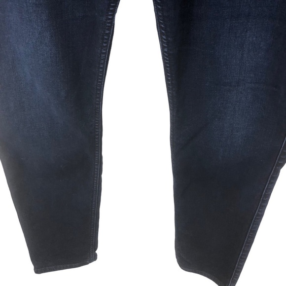 7 For All Mankind B(air)Denim Maternity Skinny Jeans Sz 32 Dark Wash Stretch - Picture 4 of 9